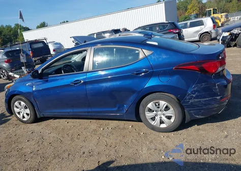 2016 Hyundai Elantra Se/Sport/Limited from USA, damaged, VIN 5NPDH4AE6GH665767